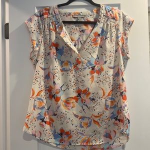 Womens floral blouse size L